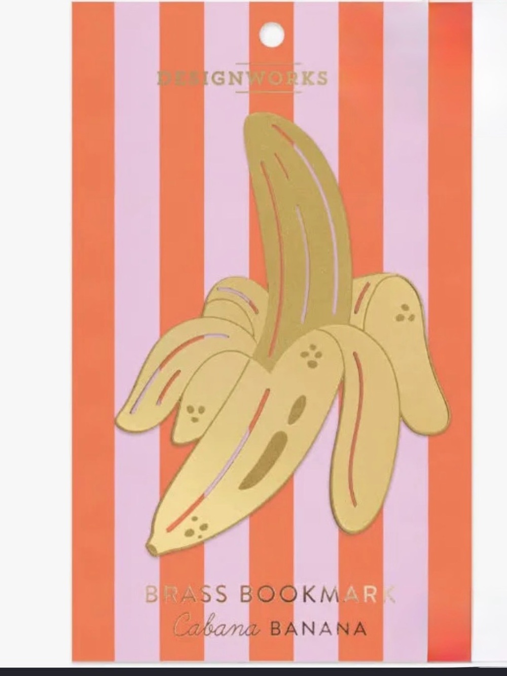 DesignWorks Ink Brass Banana Bookmark - Gold c1.B.r2